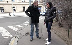 Cute Czech girl gets taken home and fucked